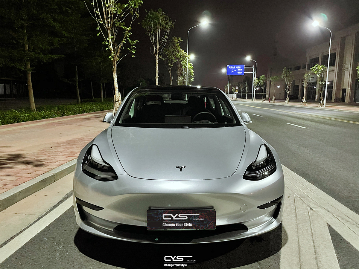 特斯拉Model 3|白金水晶银+X-C10