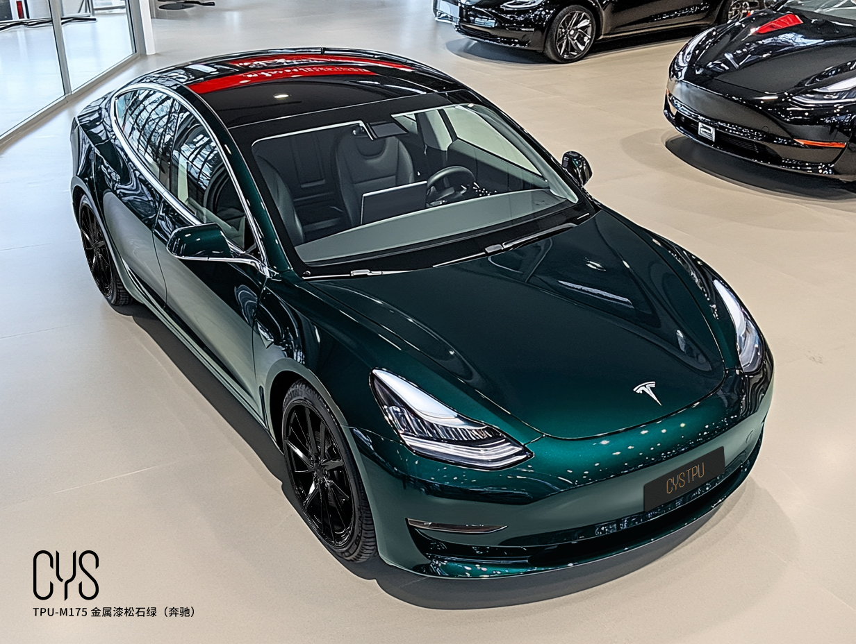 TPU-M175 金属漆松石绿（奔驰）|特斯拉Model 3