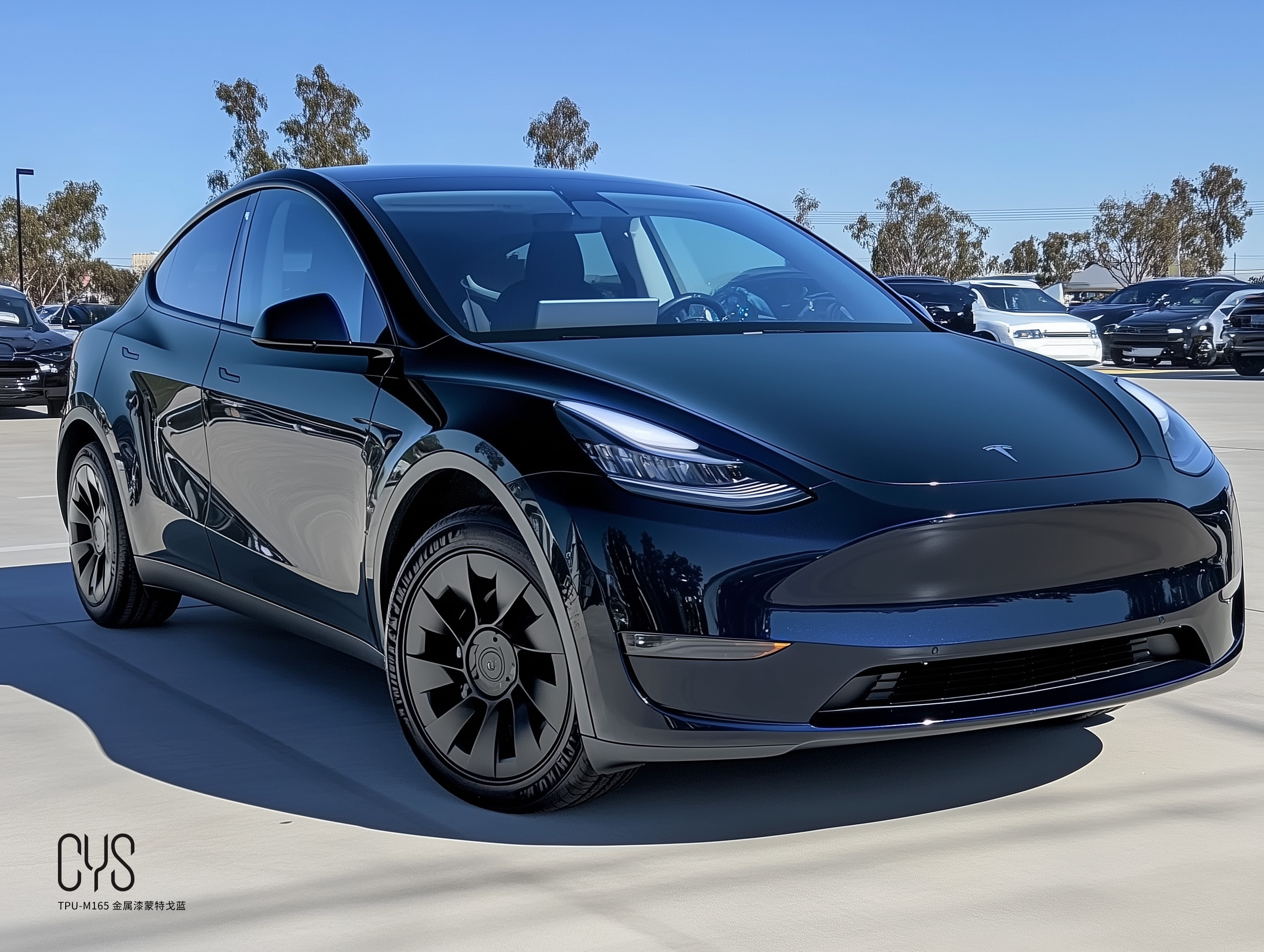 TPU-M165 金属漆蒙特戈蓝|特斯拉 model y