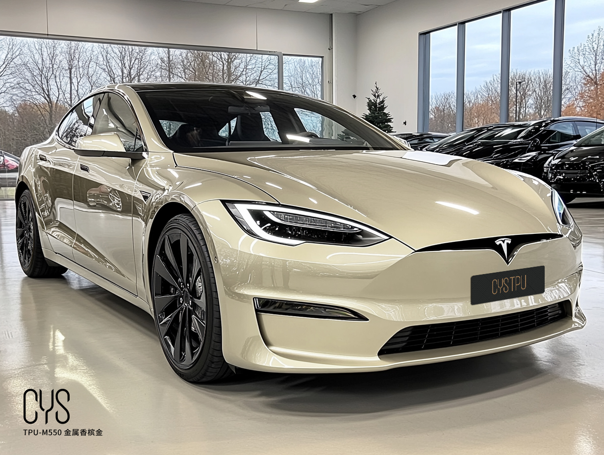 TPU-M550 金属香槟金|特斯拉Model S