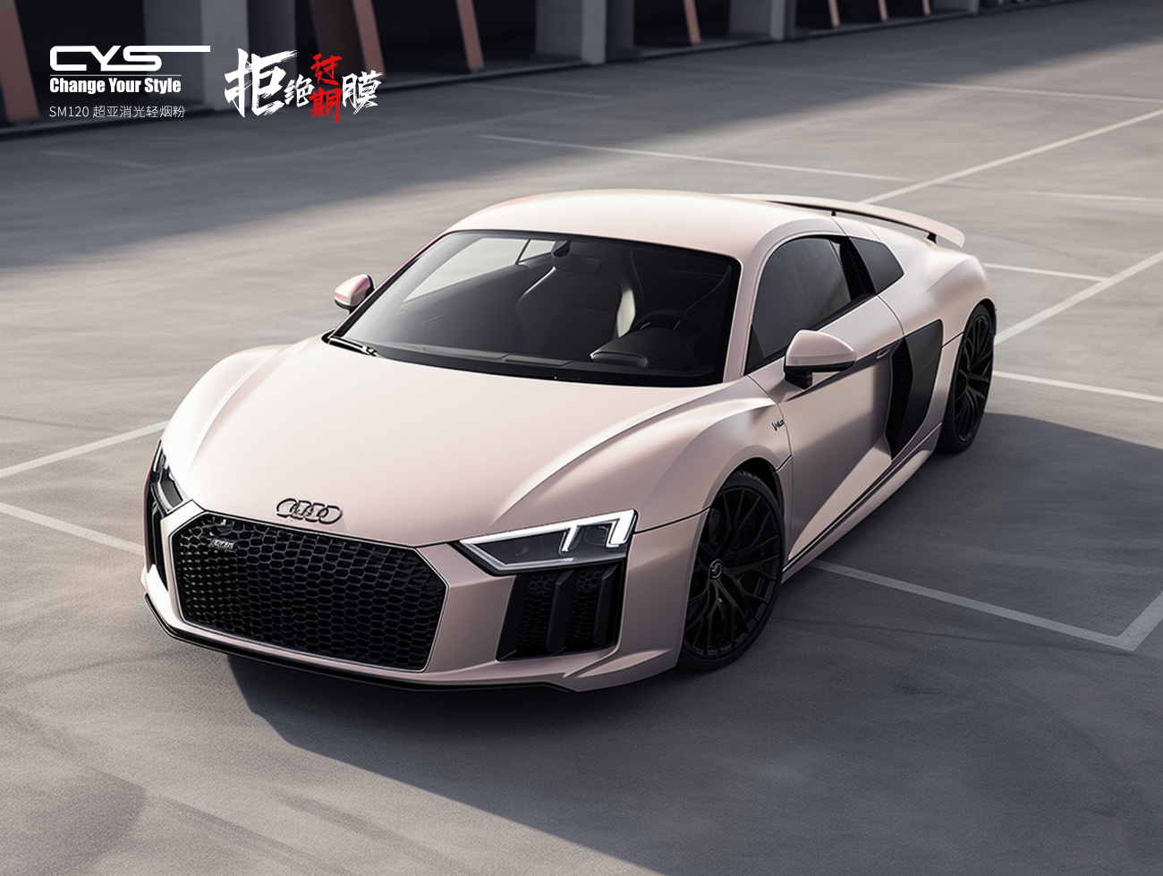 SM120 超亚消光轻烟粉|Audi R8