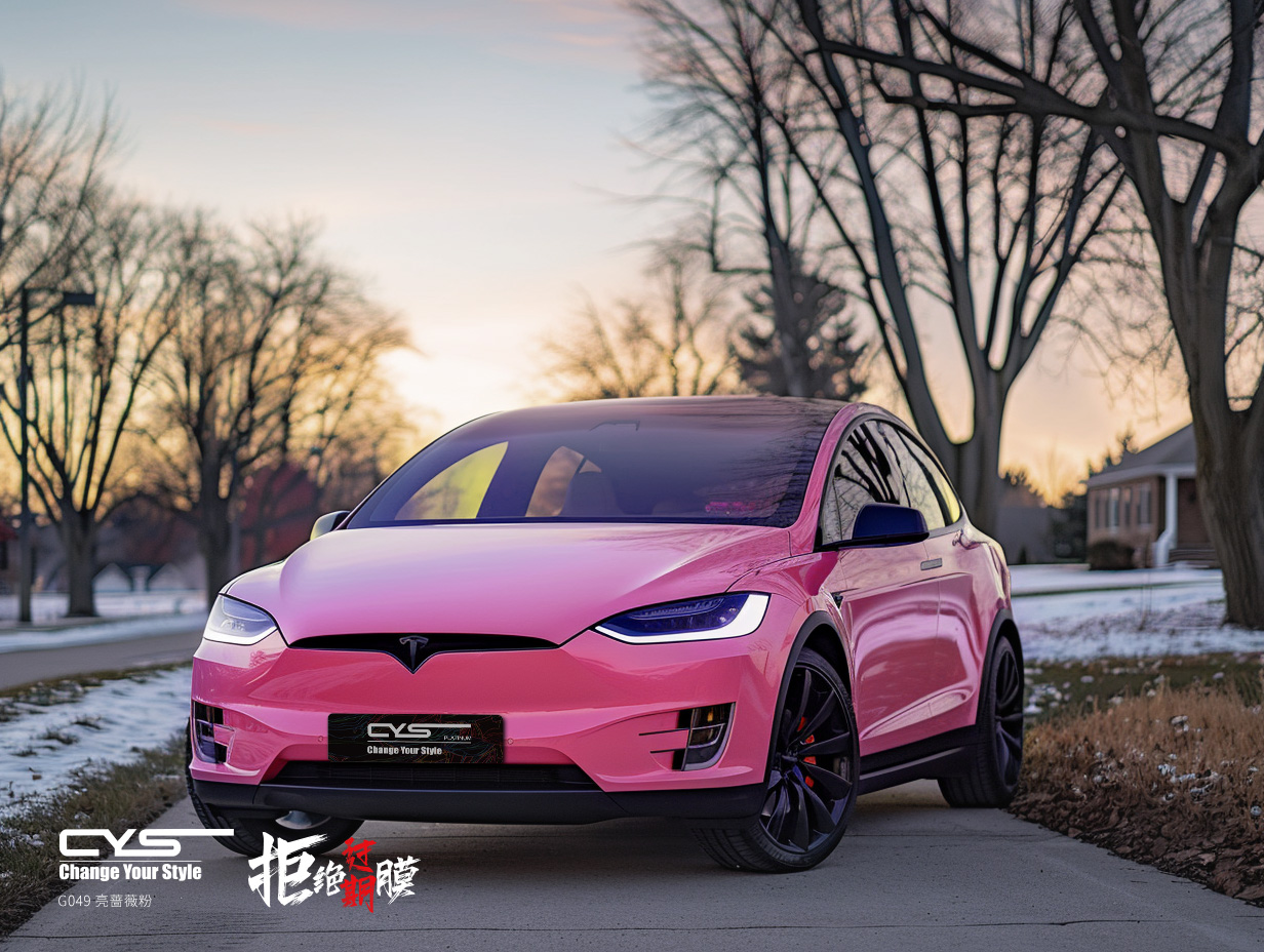 G049 亮蔷薇粉|特斯拉 model x