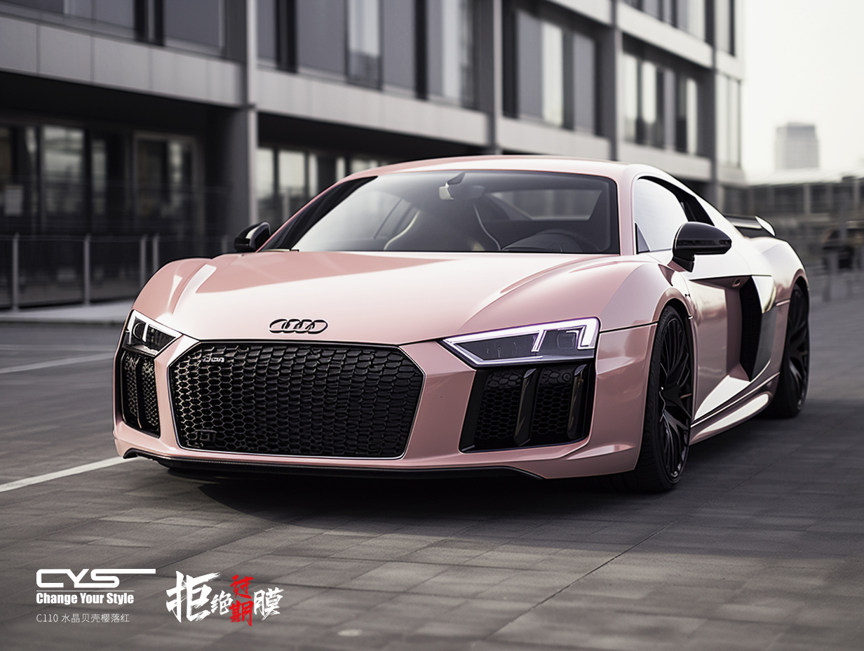 c110 水晶贝壳樱落红|Audi R8