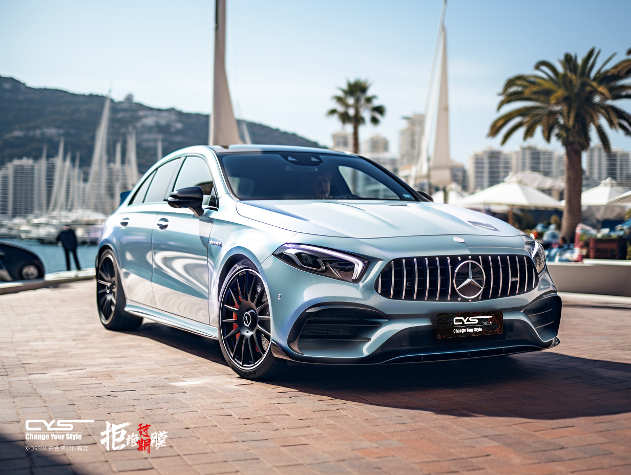 X-DR304白金梦幻银霜蓝|mercedes-benz AMG A45 S