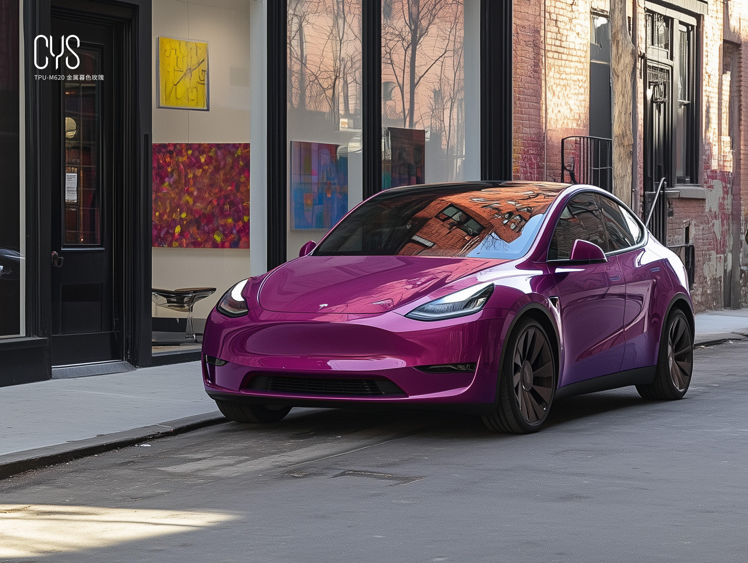 TPU-M620 金属暮色玫瑰|特斯拉model y