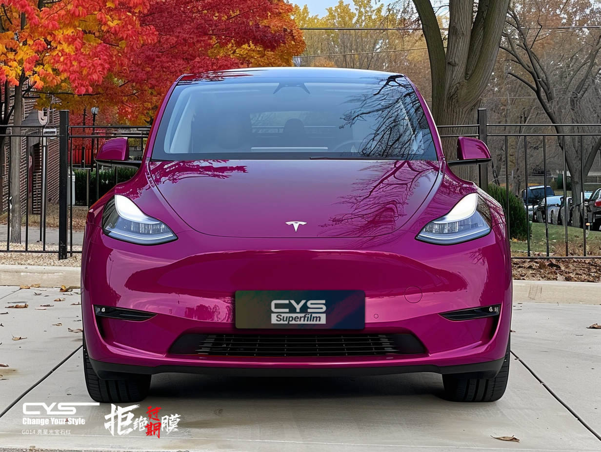 G014 亮星光宝石红 特斯拉MODEL y