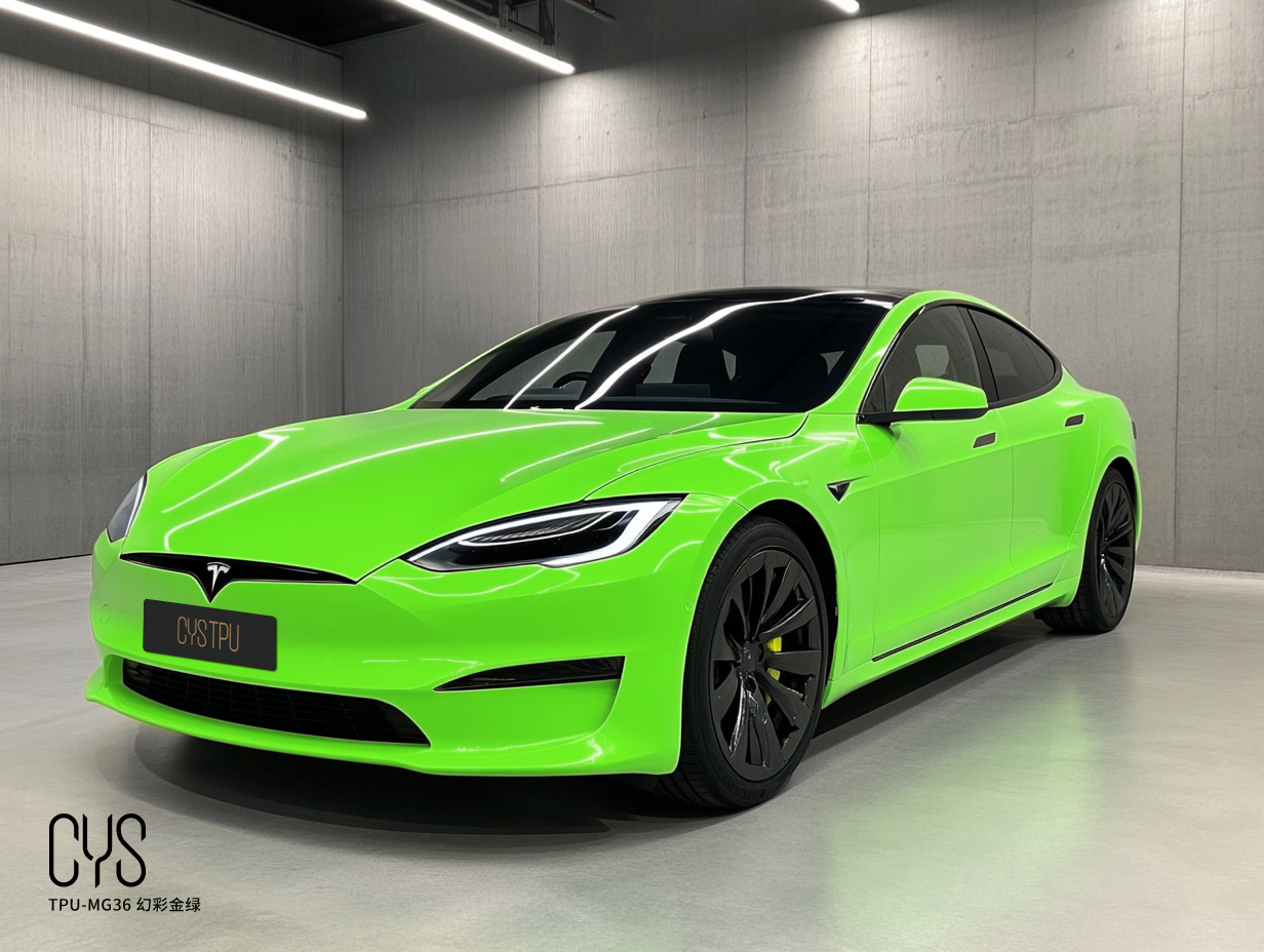 TPU-MG36 幻彩金绿|特斯拉Model S