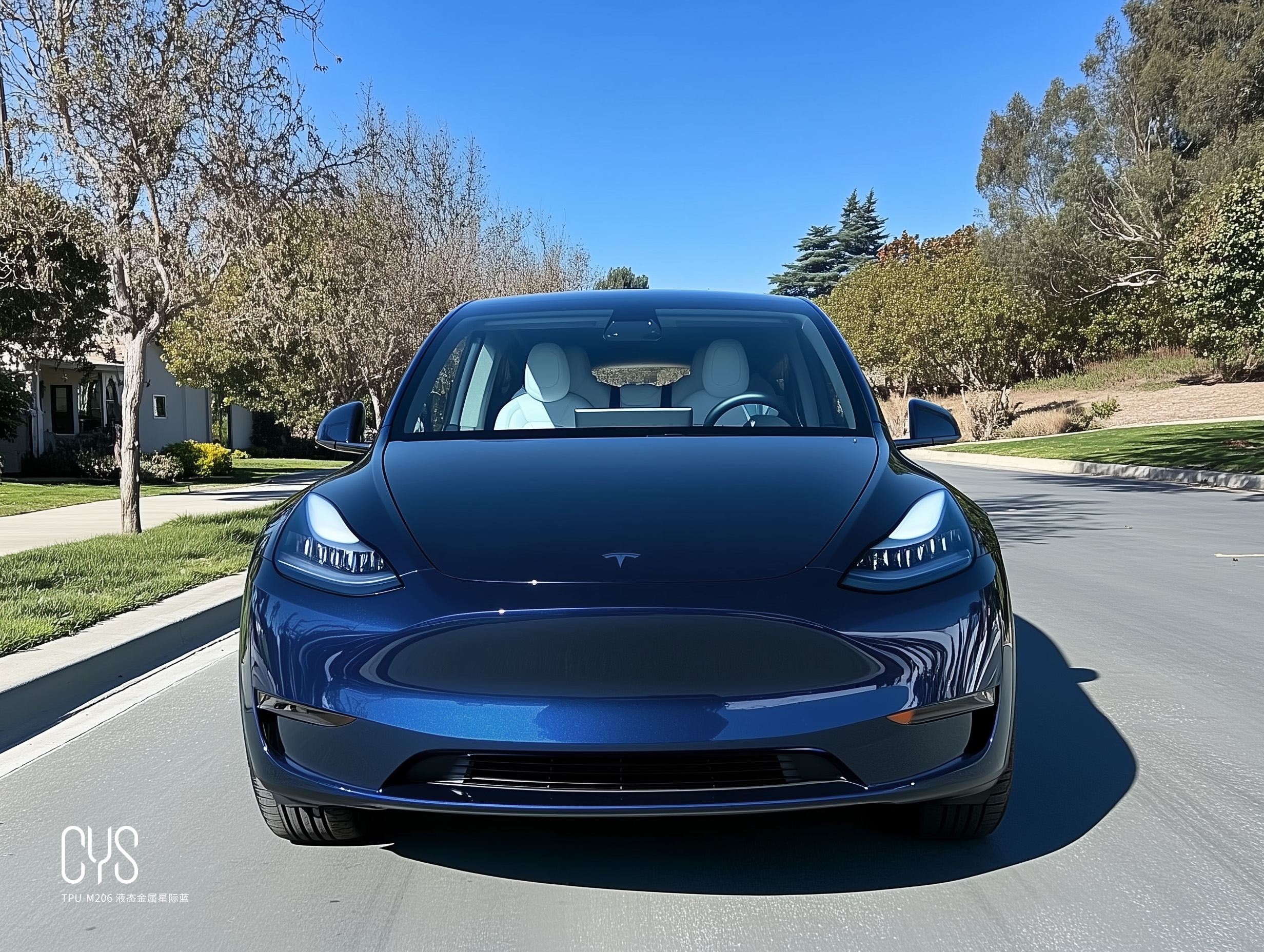 TPU-M206 液态金属星际蓝|特斯拉model y