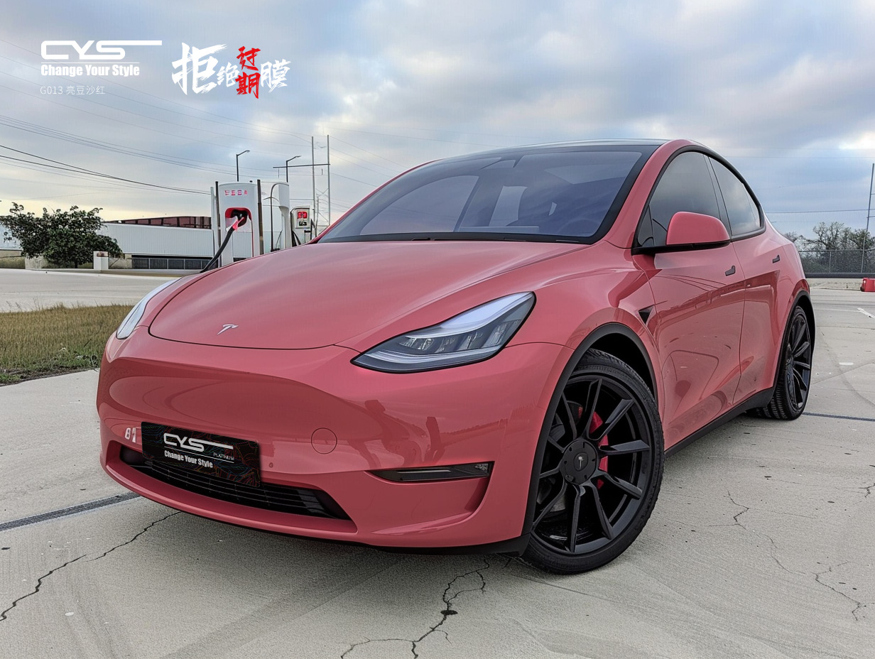 G013 亮豆沙红|特斯拉 MODEL Y