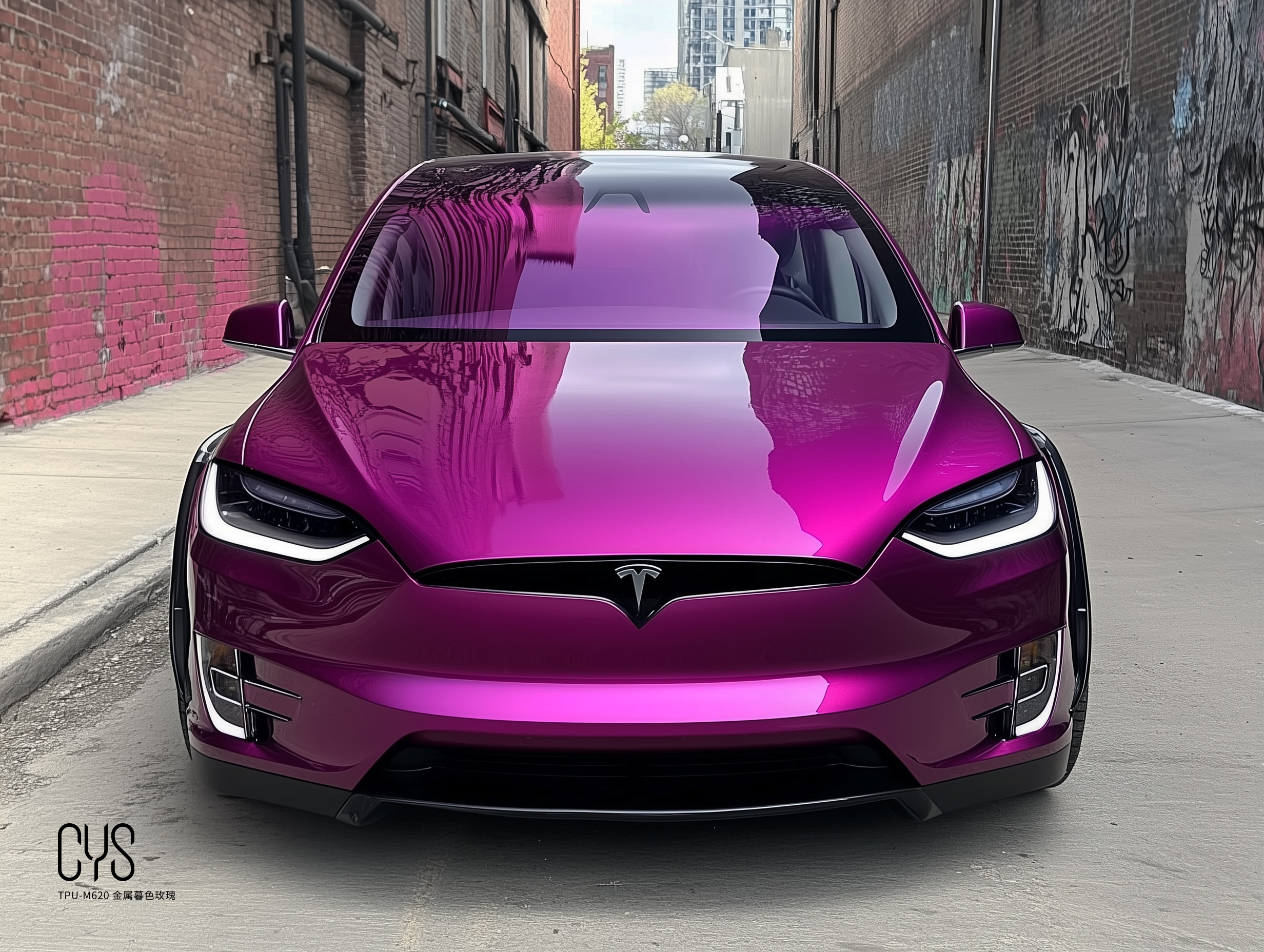 TPU-M620 金属暮色玫瑰|特斯拉model x