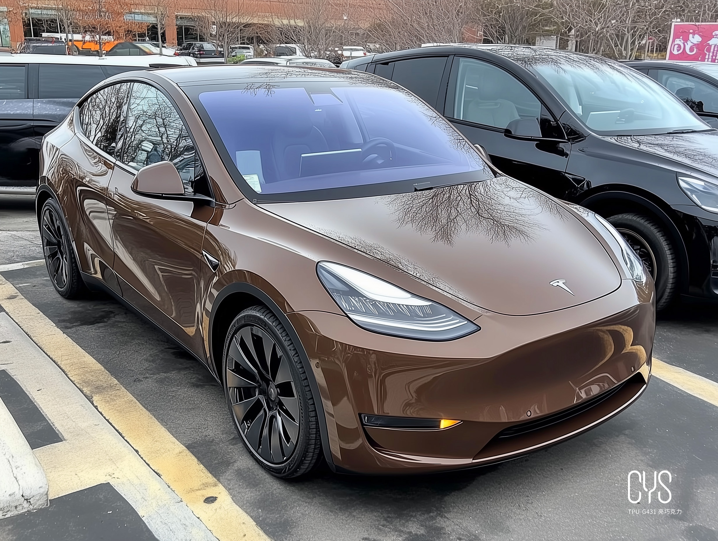 TPU-G431 亮巧克力|特斯拉Model y