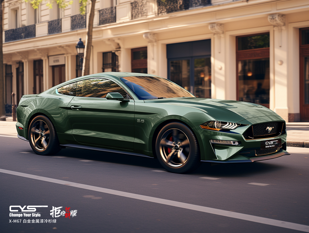 X-M67 白金金属漆冷杉绿|福特 Mustang