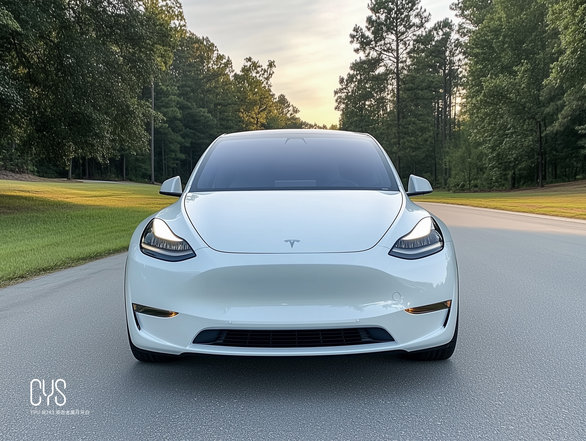 TPU-M243 液态金属月牙白|特斯拉model y