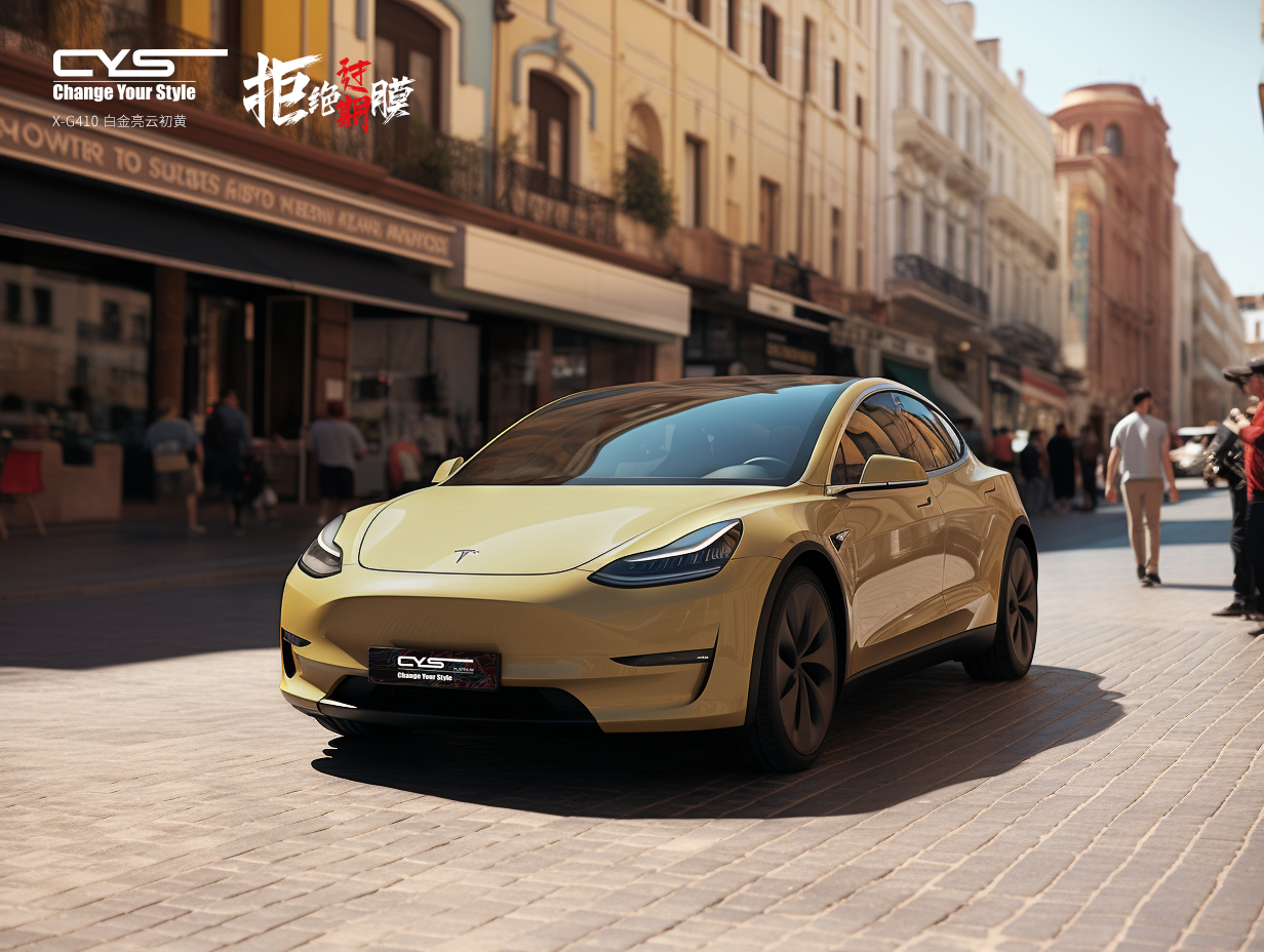 X-G410 白金亮云初黄|Tesla Model y