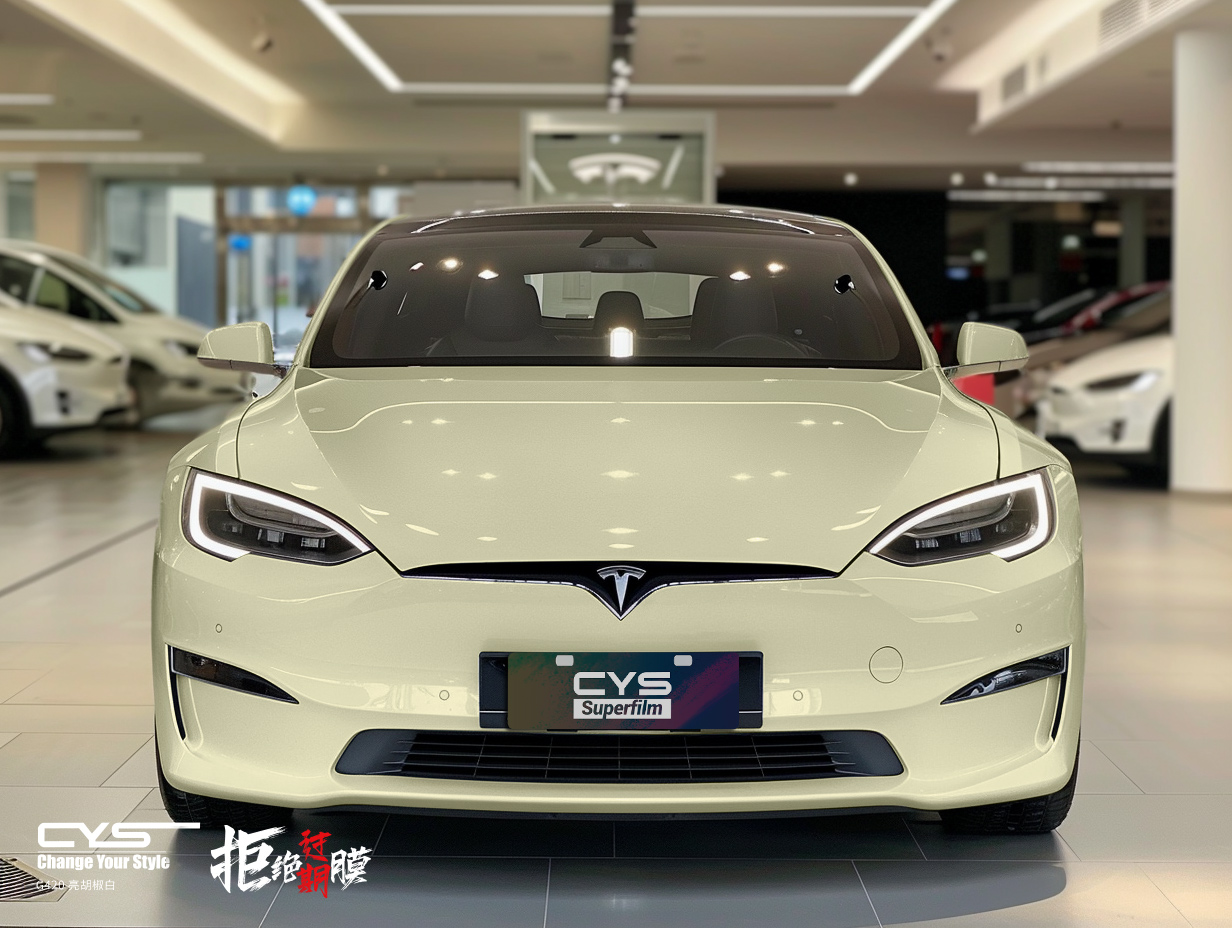 G420 亮胡椒白|特斯拉Model S